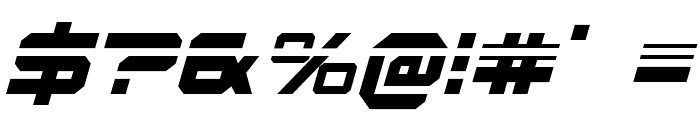 U.S.S. Dallas Laser Italic Font OTHER CHARS