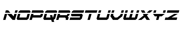 U.S.S. Dallas Laser Italic Font UPPERCASE
