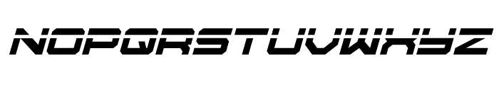 U.S.S. Dallas Laser Italic Font LOWERCASE