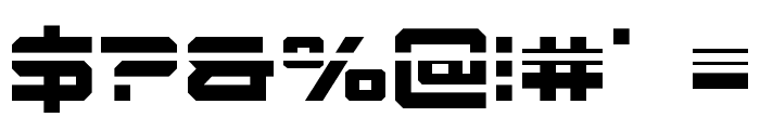 U.S.S. Dallas Laser Font OTHER CHARS