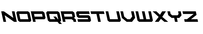 U.S.S. Dallas Leftalic Font UPPERCASE