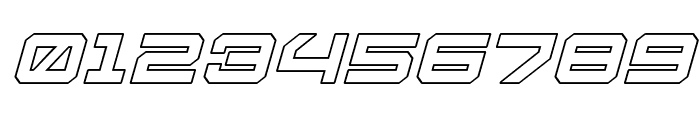 U.S.S. Dallas Outline Italic Font OTHER CHARS