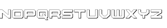 U.S.S. Dallas Outline Font UPPERCASE