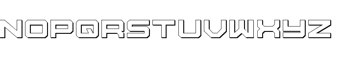 U.S.S. Dallas Outline Font LOWERCASE