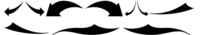 USF Arrows C Font LOWERCASE