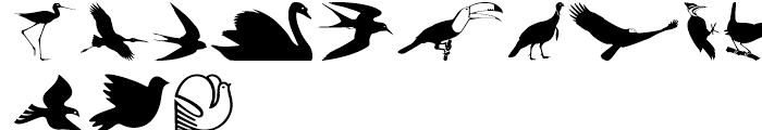 USF Birds B Font LOWERCASE