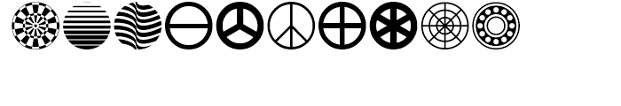 USF Circular Designs Regular Font OTHER CHARS
