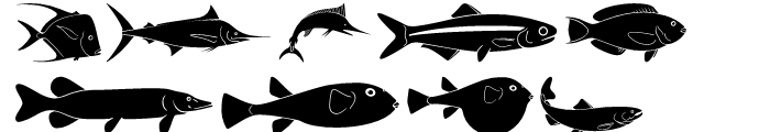 USF Fish Regular Font UPPERCASE
