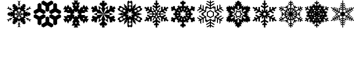 USF Snowflakes Regular Font UPPERCASE