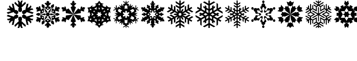 USF Snowflakes Regular Font UPPERCASE