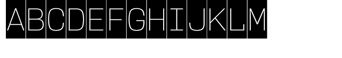 User ExtraLight Cameo Font UPPERCASE