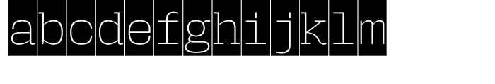 User ExtraLight Cameo Font LOWERCASE