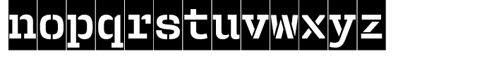 User Stencil Bold Cameo Font LOWERCASE
