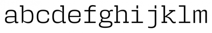 User Light Font LOWERCASE