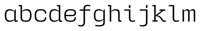 User Upright Light Font LOWERCASE