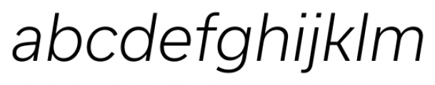 Usual Light Italic Font LOWERCASE