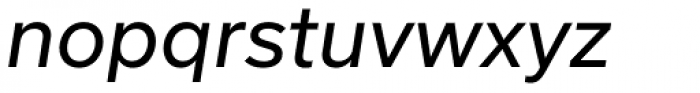 Usual Italic Font LOWERCASE