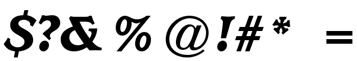 UsherwoodStd-BlackItalic Font OTHER CHARS