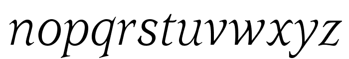 UsherwoodStd-BookItalic Font LOWERCASE