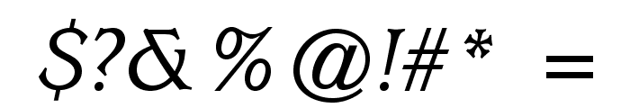 UsherwoodStd-MediumItalic Font OTHER CHARS