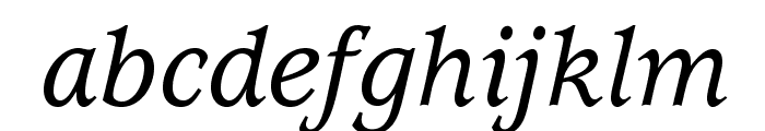 UsherwoodStd-MediumItalic Font LOWERCASE