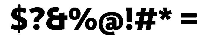 Utility Pro Extra Bold Font OTHER CHARS