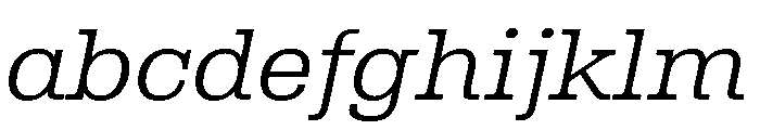 Utility Pro Extra Light Italic FONT