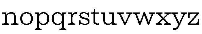 Utility Pro Extra Light Font LOWERCASE