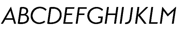 Utility Pro Italic Font UPPERCASE