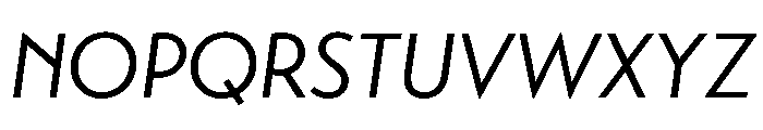 Utility Pro Italic Font UPPERCASE