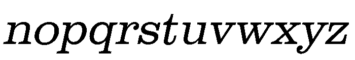 Utility Pro Light Italic Font LOWERCASE