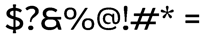 UT Forgiva Regular Font OTHER CHARS