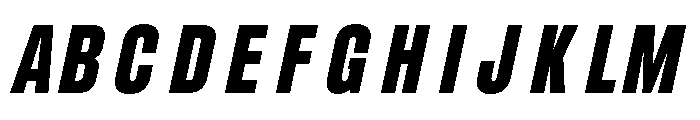 UT Glorious Black Italic Font UPPERCASE