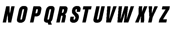 UT Glorious Black Italic Font UPPERCASE