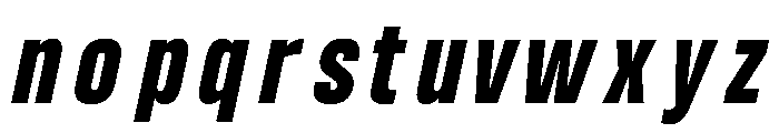 UT Glorious Black Italic Font LOWERCASE