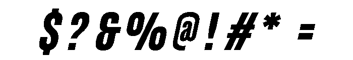 UT Glorious Extra Bold Italic Font OTHER CHARS