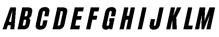 UT Glorious Extra Bold Italic Font UPPERCASE