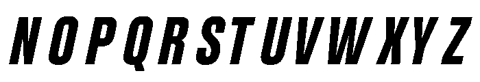 UT Glorious Extra Bold Italic Font UPPERCASE