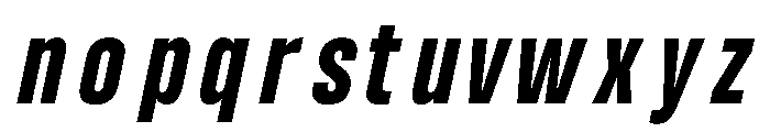 UT Glorious Extra Bold Italic Font LOWERCASE