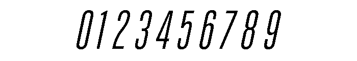 UT Glorious Extra Light Italic Font OTHER CHARS