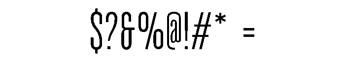 UT Glorious Extra Light Font OTHER CHARS