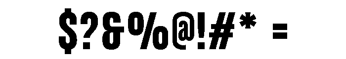 UT Glorious ExtraBold Font OTHER CHARS