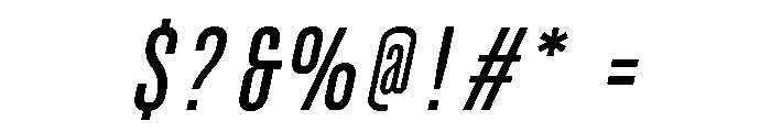 UT Glorious Italic Font OTHER CHARS