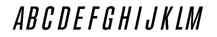 UT Glorious Italic Font UPPERCASE
