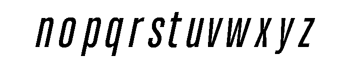 UT Glorious Italic Font LOWERCASE