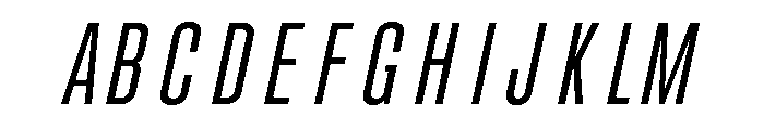 UT Glorious Light Italic Font UPPERCASE