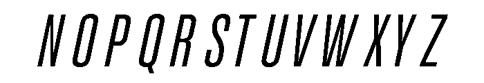 UT Glorious Light Italic Font UPPERCASE