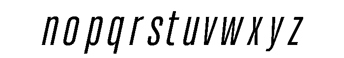 UT Glorious Light Italic Font LOWERCASE