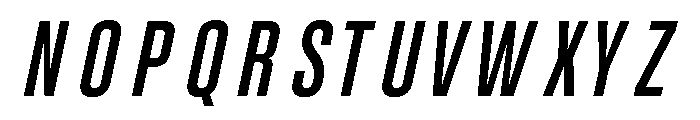 UT Glorious Medium Italic Font UPPERCASE