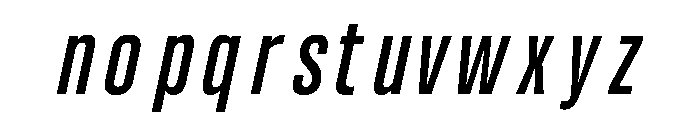 UT Glorious Medium Italic Font LOWERCASE